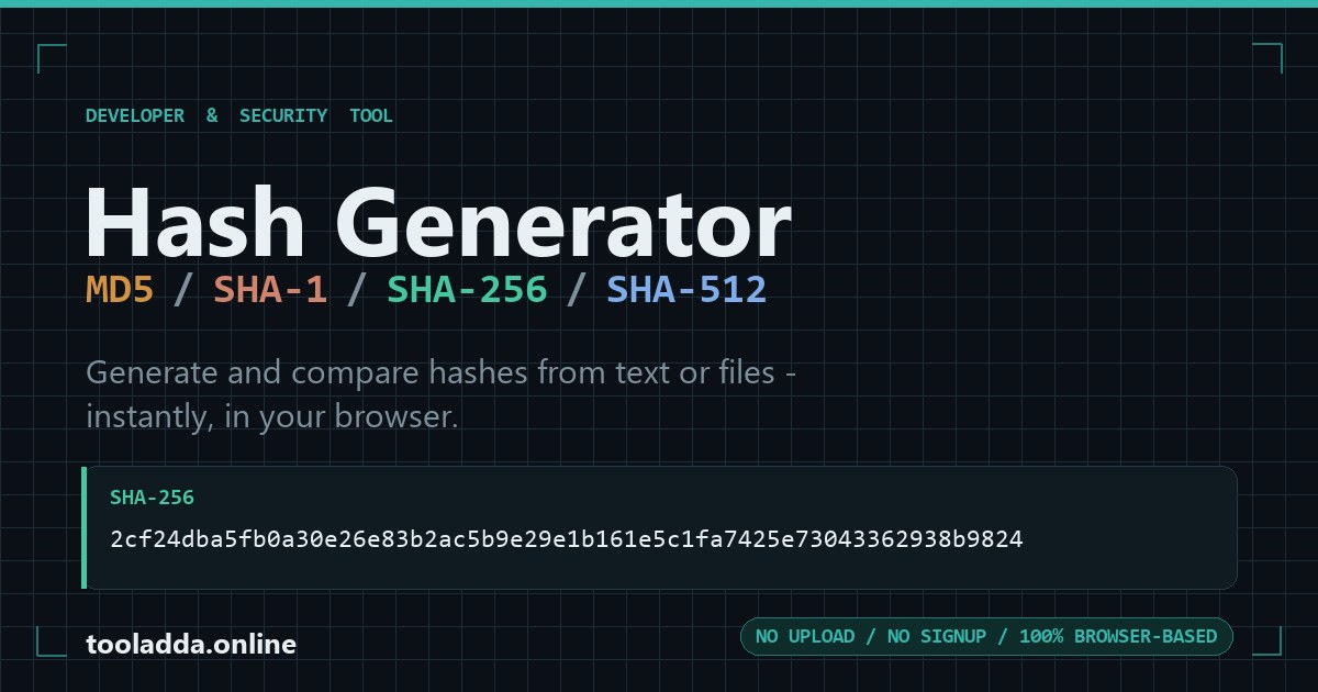 Hash Generator