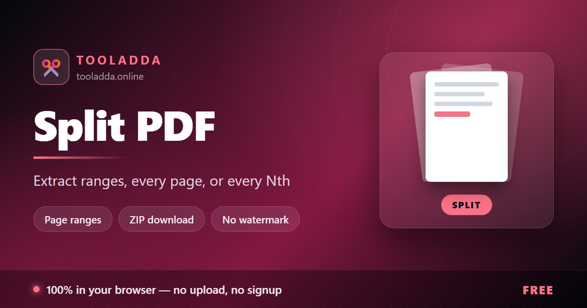 Split PDF Online Free