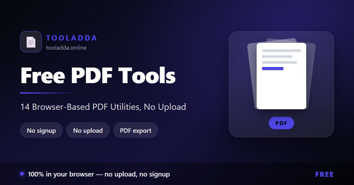Free PDF Tools